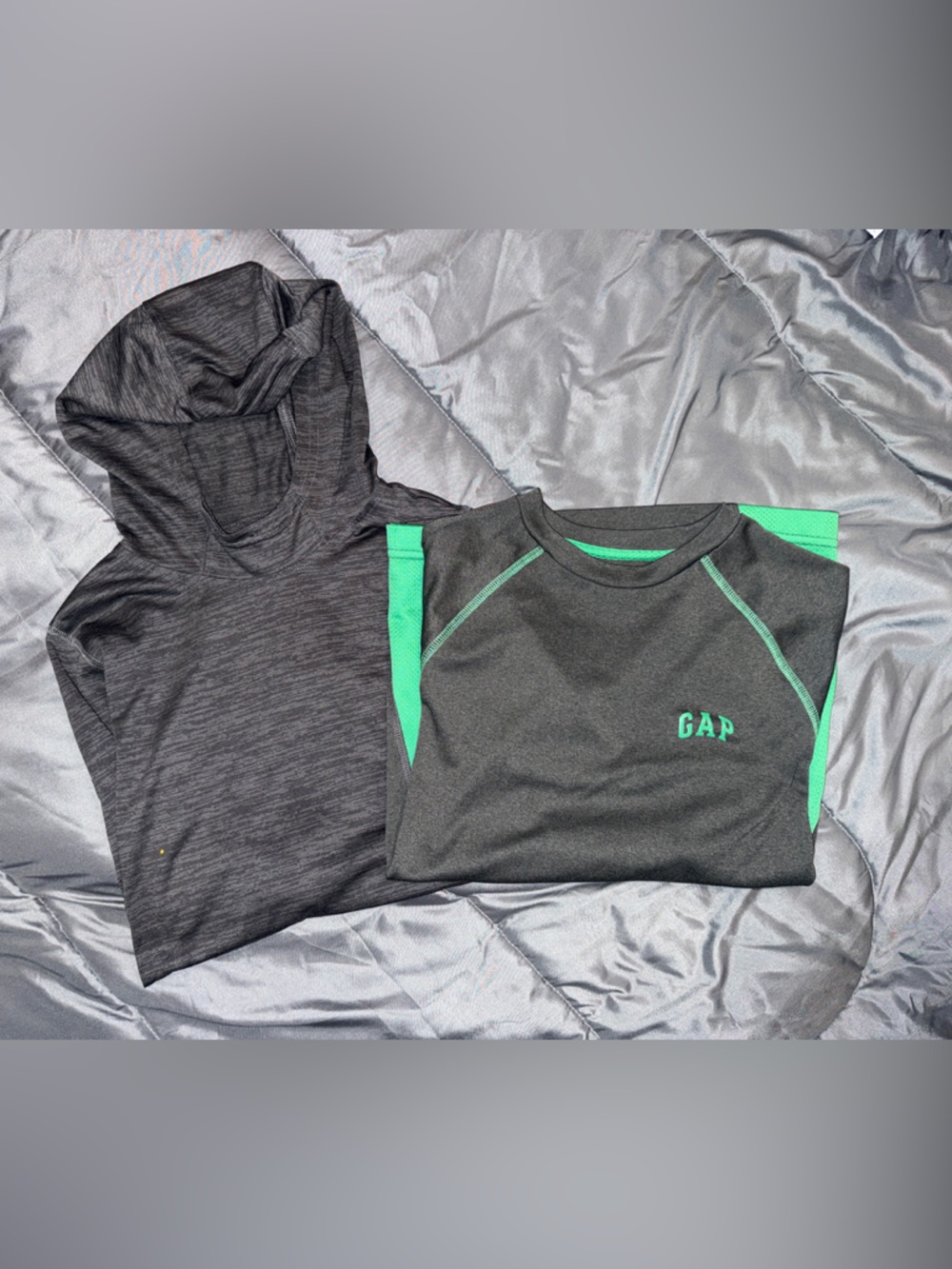 Grey Long Sleeve Athletic Tee Bundle